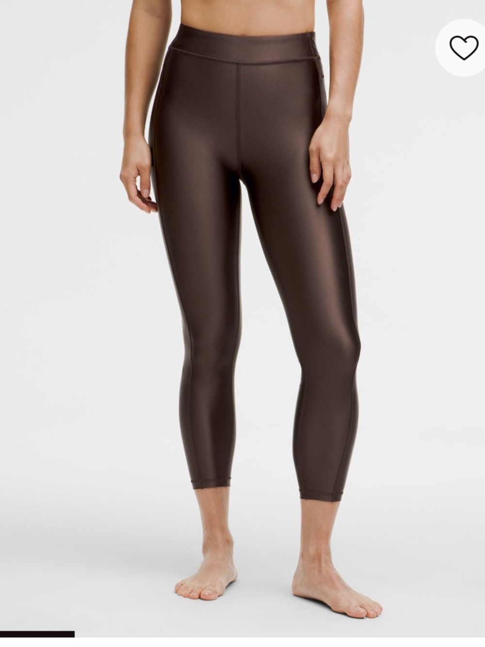 Lululemon Satin Shine High-Rise Cropped Leggings - Brown